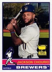 2025 Topps Heritage Base Set Jackson Chourio #106 card