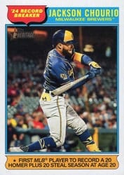 2025 Topps Heritage Base Set Jackson Chourio #5 card