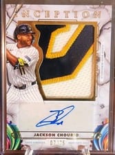2025 Topps Inception Inception Autograph Jumbo Patch Jackson Chourio #IAJP-JC card