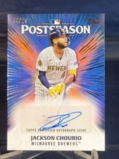 2025 Topps Postseason Performance Autograph Jackson Chourio #PPA-JC card