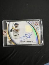 2025 Topps Pristine Pristine Pieces Autograph Relics Jackson Chourio #PPAR-JC card