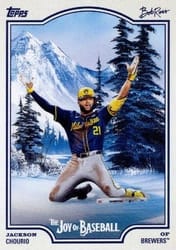 2025 Topps X Bob Ross: The Joy of Baseball Base Set Jackson Chourio #26 card