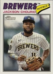 2026 Topps Heritage Base Set Jackson Chourio #272 card