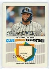 2026 Topps Heritage Clubhouse Collection Relics Jackson Chourio #CCR-JCH card