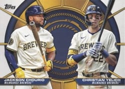 2025 Topps Dynamic Duos Jackson Chourio / Christian Yelich #DD-18 card