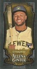 2024 Topps Allen & Ginter Chrome Mini Jackson Chourio (Milwaukee Brewers) #276 card