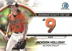 2023 Bowman Bowman Scouts Top 100 Jackson Holliday #BTP-9 card