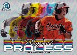 2023 Bowman Chrome Prospect Process Jackson Holliday #PRP-9 card