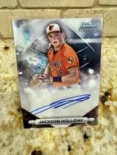 2023 Bowman Sterling Prospect Autographs Jackson Holliday #PA-JH card
