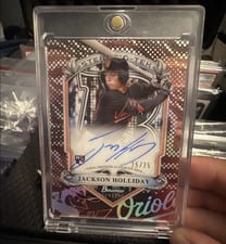 2023 Bowman Sterling Tek Autographs Jackson Holliday #STA-JH card