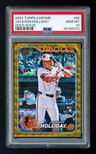2024 Topps Chrome Jackson Holliday Gold Wave Refractor #88