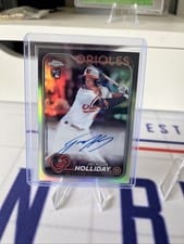 Jackson Holliday 2024 Topps Chrome Rookie Autograph #RA-JH Refractor