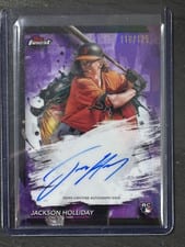 Jackson Holliday 2024 Topps Finest Autograph #FA-JH Purple Refractor