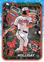 2024 Topps Holiday Base Set Jackson Holliday #H50 card