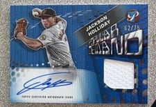 2025 Topps Pristine Popular Demand Autograph Relics Jackson Holliday #PPDAR-JH card
