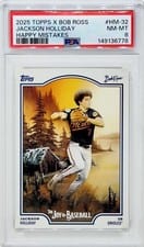 2025 Topps X Bob Ross Jackson Holliday Happy Mistake SP #32 card
