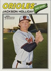 2026 Topps Heritage Base Set Jackson Holliday #218 card