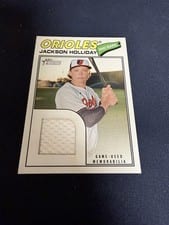 2026 Topps Heritage Real One Relics Jackson Holliday #ROR-JH card