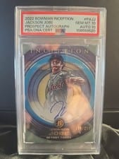 2022 Bowman Inception Prospect Autographs Jackson Jobe #PA-JJ card