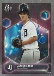 2022 Bowman Platinum Precious Elements Jackson Jobe #PE-7 card