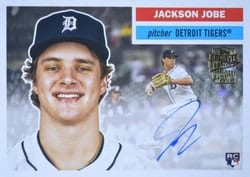 2025 Topps Archives Fan Favorite Autographs 1956 Jackson Jobe #56FFA-JJ card