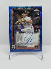 2025 Topps Chrome Update Sapphire Chrome Sapphire Autographs Jackson Jobe #USA-JJO card