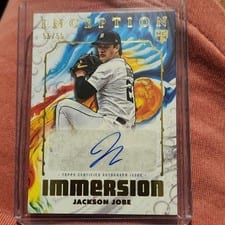 2025 Topps Inception Inception Immersion Autographs Jackson Jobe #IIA-JJ card