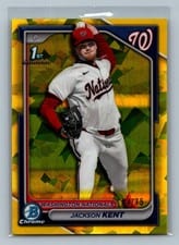 2024 Bowman Draft Sapphire Edition Base Set Jackson Kent #BDC-174 card