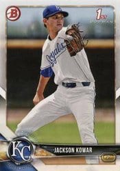 2018 Bowman Draft Base Set Jackson Kowar #BD-196 card