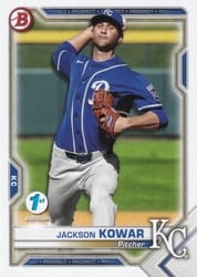 2021 Bowman 1st Edition Base Set Jackson Kowar #BP-43 card