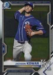 2021 Bowman Chrome Prospects Jackson Kowar #BCP-43 card