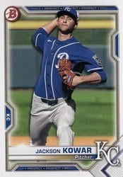 2021 Bowman Prospects Jackson Kowar #BP-43 card