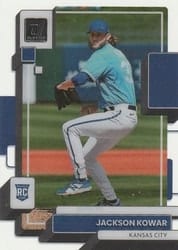 2022 Panini Chronicles Clearly Donruss Jackson Kowar #25 card