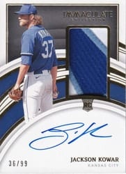 2022 Panini Immaculate Collection Base Set Jackson Kowar #116 card