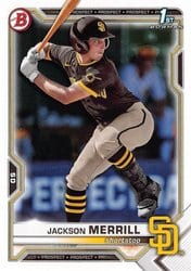 2021 Bowman Draft Base Set Jackson Merrill #BD-119 card