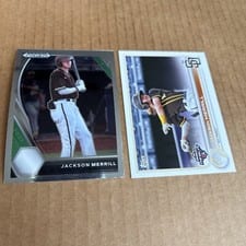 2021 Panini Prizm Draft Picks Jackson Merrill Hyper Blue & Carolina Blue Prizm #PDP27 card
