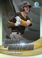 2022 Bowman Chrome Shades of Greatness Jackson Merrill #SG-14 card