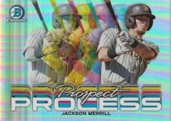2023 Bowman Chrome Prospect Process Jackson Merrill #PRP-19 card