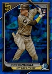 2024 Bowman Chrome Sapphire Edition Base Set Jackson Merrill #27 card