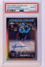 2024 Topps Chrome Update Autographs Jackson Merrill #AC-JM card