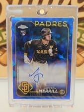 2024 Topps Chrome Update Sapphire Edition Autographs Jackson Merrill #USA-JM card