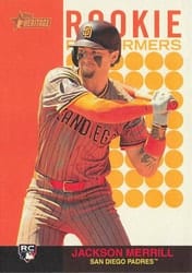 2024 Topps Heritage Rookie Performers Jackson Merrill #RP-7 card