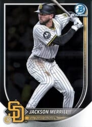 2025 Bowman Chrome Base Set Jackson Merrill #38 card