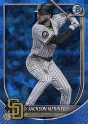 2025 Bowman Chrome Sapphire Edition Base Set Jackson Merrill #38 card