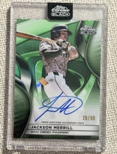 2025 Topps Chrome Black Autographs Jackson Merrill #CBA-JM card