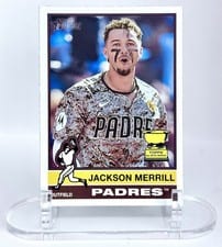 2025 Topps Heritage Jackson Merrill Image Variation #422 card