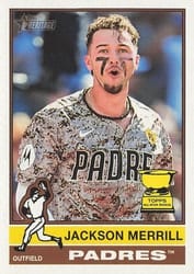 2025 Topps Heritage Base Set Jackson Merrill #422 card