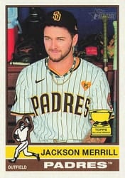 2025 Topps Heritage Base Set Jackson Merrill #422 card