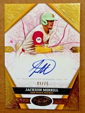 2025 Topps Tier One City Connect Signatures Jackson Merrill #CCS-JM card