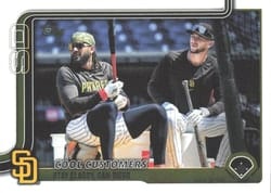 2025 Topps Update Base Set Jackson Merrill/Fernando Tatis Jr. Combo #US221b card